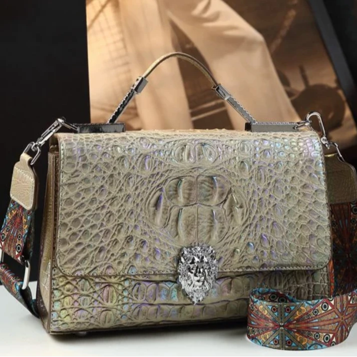 碎花斜挎款潮流耐刮单根单肩包大气银色斜跨包单肩