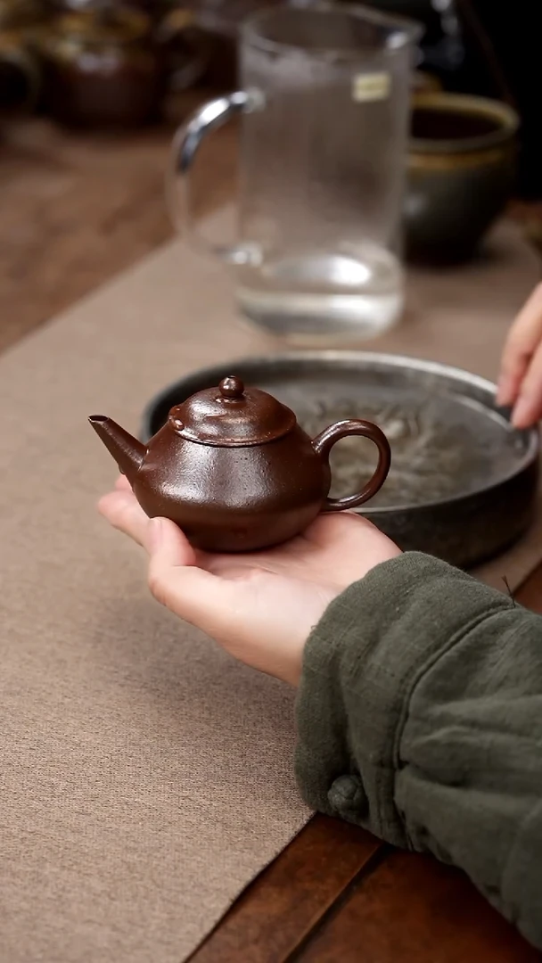 茶壶紫砂柴烧小梨