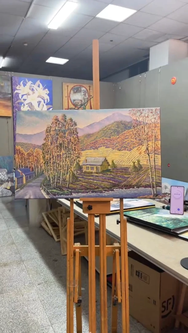 俄美协画家原创油画55*90
