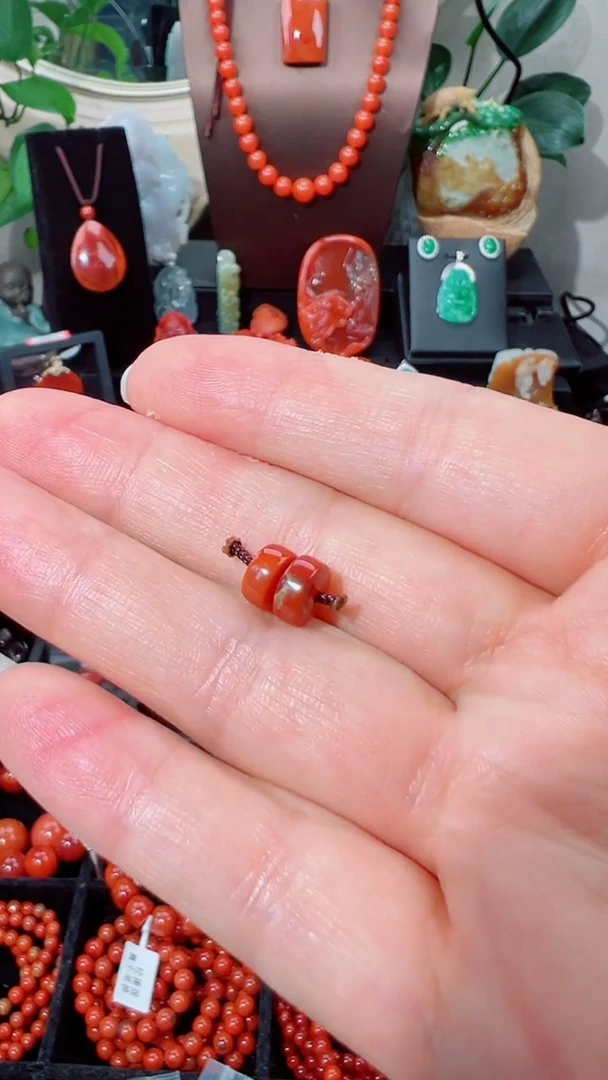 南红玛瑙隔片未镶嵌7mm+