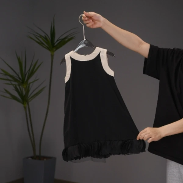 AYJ250102女童夏季连衣裙简约百搭无袖裙