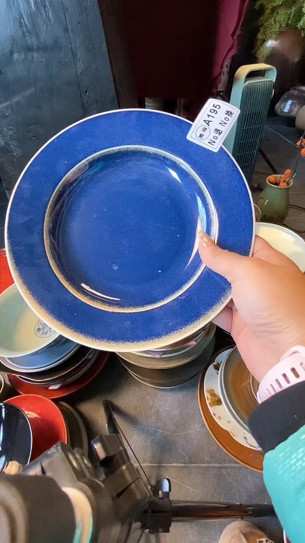 【闪购商品】碗A195 微暇福利蓝色盘