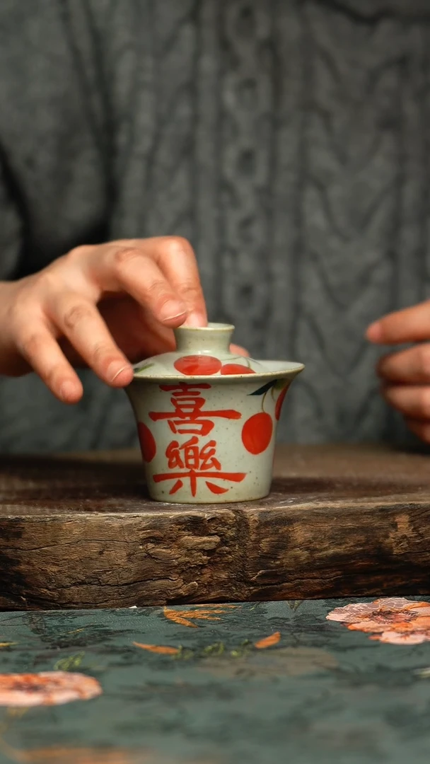 【闪购商品】杯杯釉下彩手工手绘同款陶器