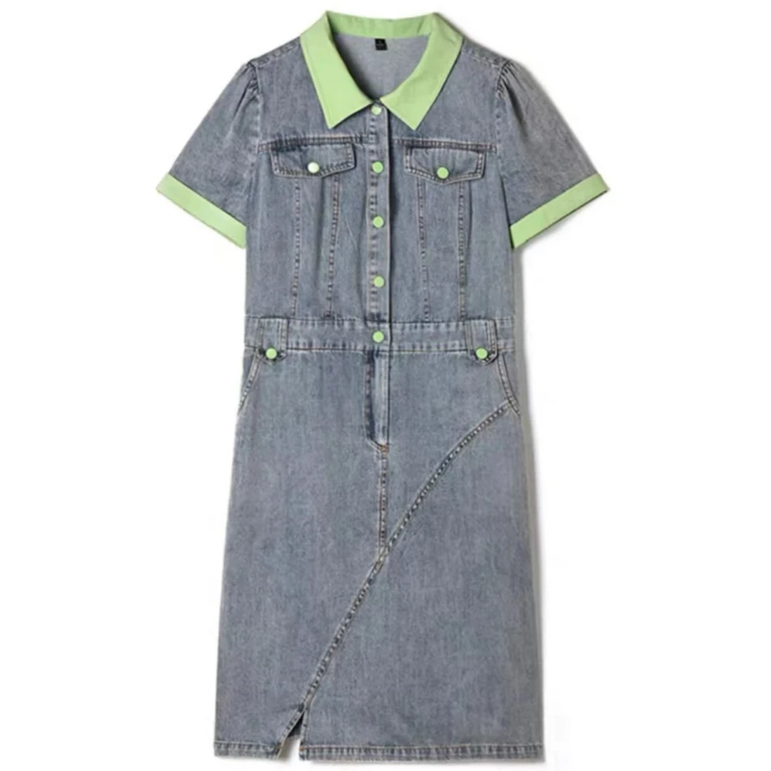 【JX12绿领】中长款2025夏季新款连衣裙女漂亮大方