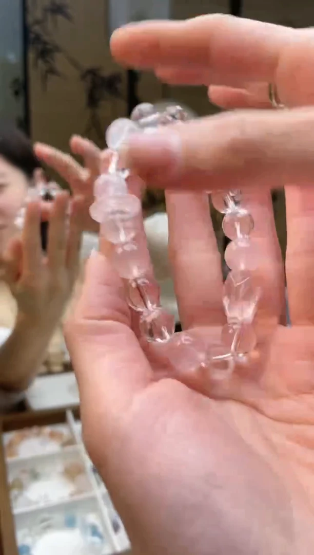 【闪购商品】水晶手链未镶嵌粉水晶