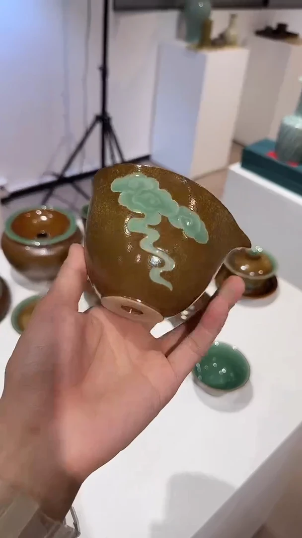 青瓷茶具  手工茶器
