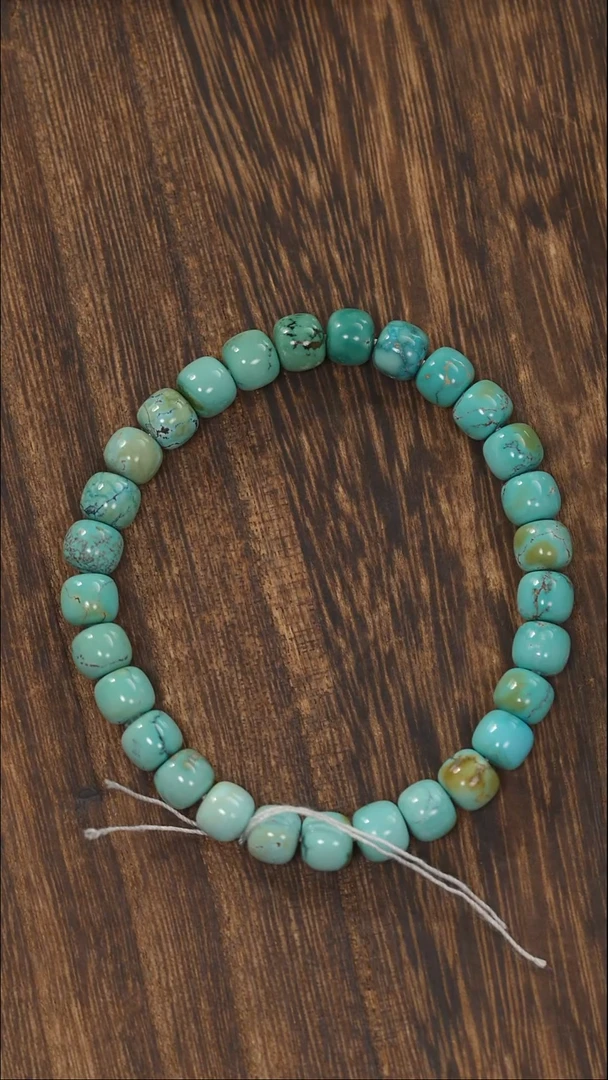 未镶嵌绿松石手链1