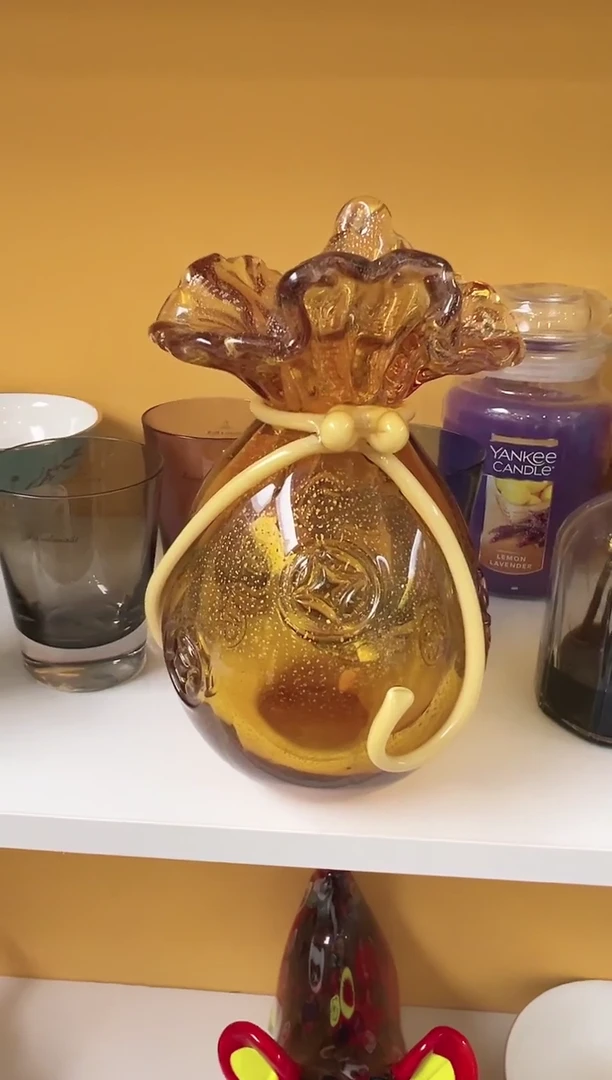 福利款 琉璃 焦糖色花瓶