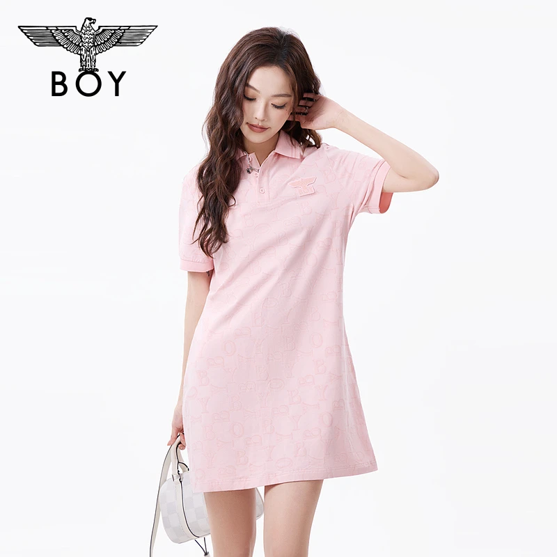 BOY夏季时尚休闲POLO潮牌连衣裙W17905