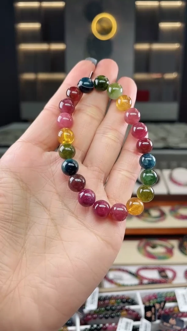 未镶嵌单圈手串碧玺（多样性发一条）T