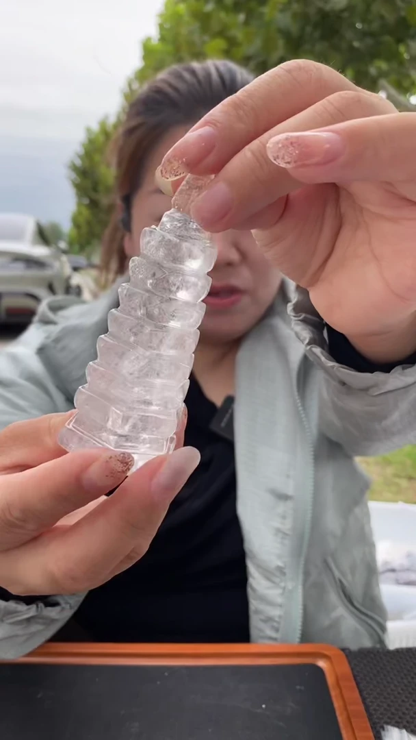 未镶嵌珠宝半成品水晶白水晶文昌塔D576