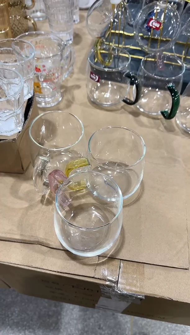 【闪购商品】玻璃无盖款青苹果闪购价粉透明黄各2只