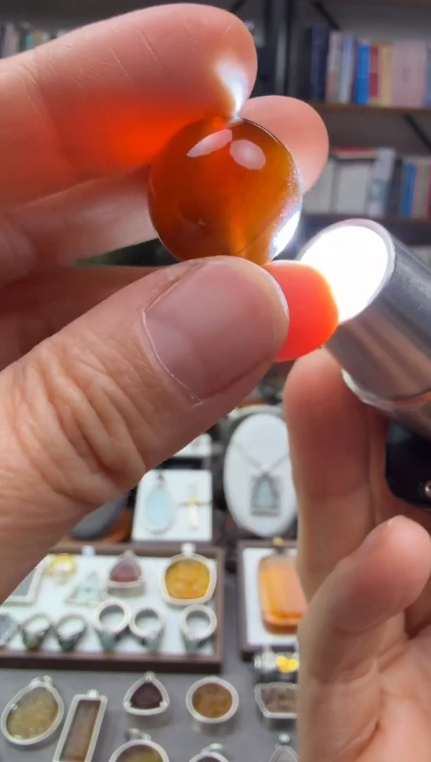 琥珀颈饰未镶嵌单珠10