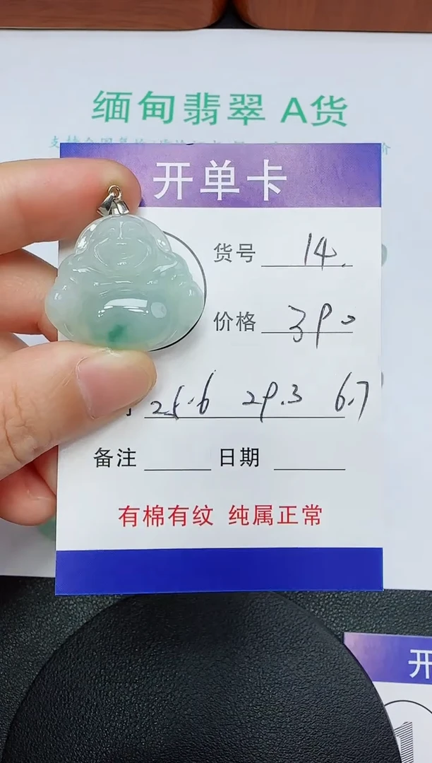 吊坠(赠链)未镶嵌翡翠14