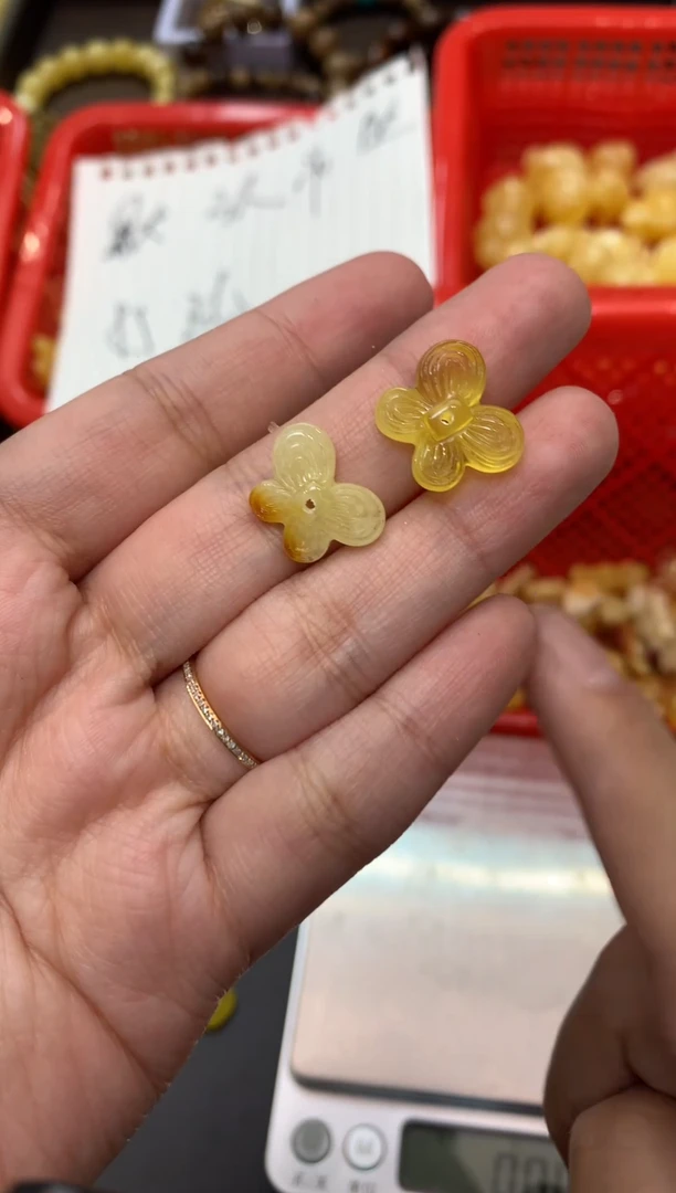 【闪购商品】琥珀珠宝奇石未镶嵌013 琥珀蜜蜡     2个一起