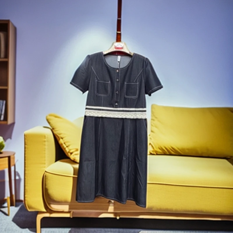 气质拼接假两件夏季长款轻奢连衣裙短袖显瘦遮肉时尚洋气春夏款