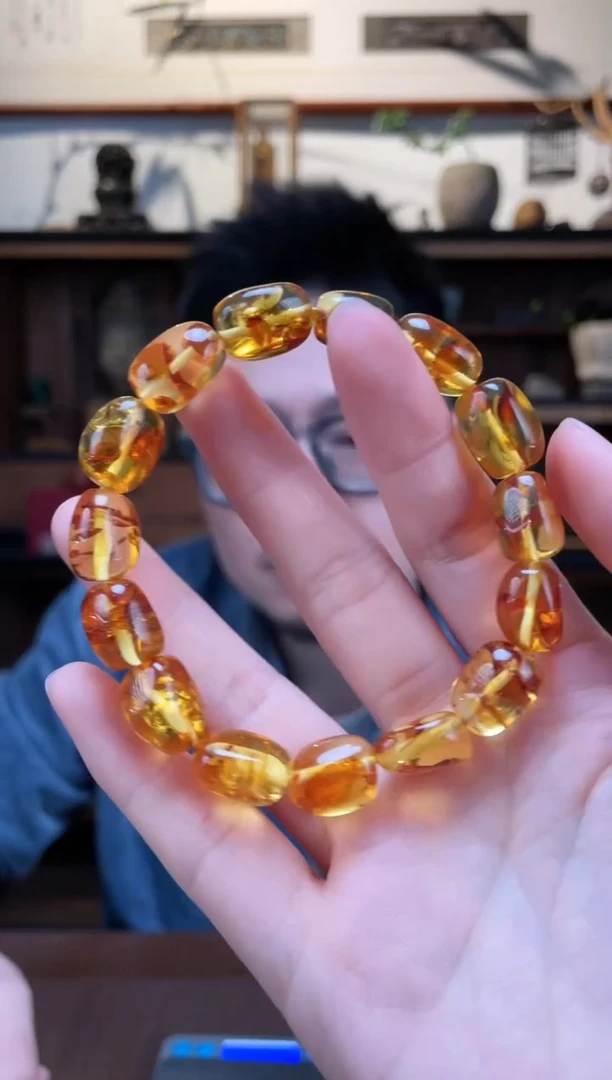 【闪购商品】琥珀裸石未镶嵌花珀随型手串GZS多样性发一