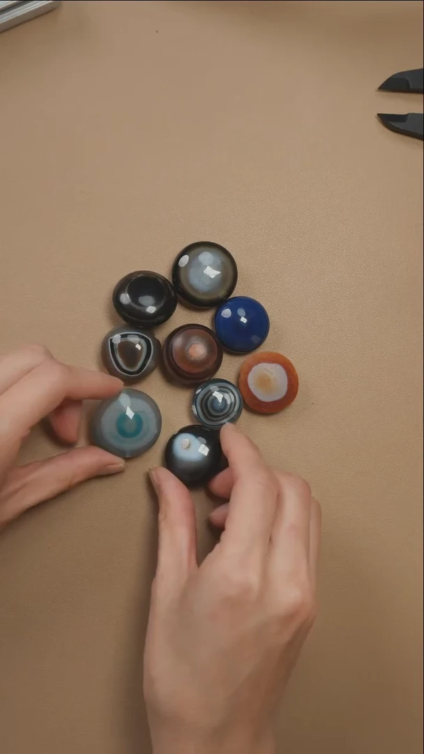 玛瑙/玉髓吊坠(不含链)未镶嵌pz727-58多样性发货发其一