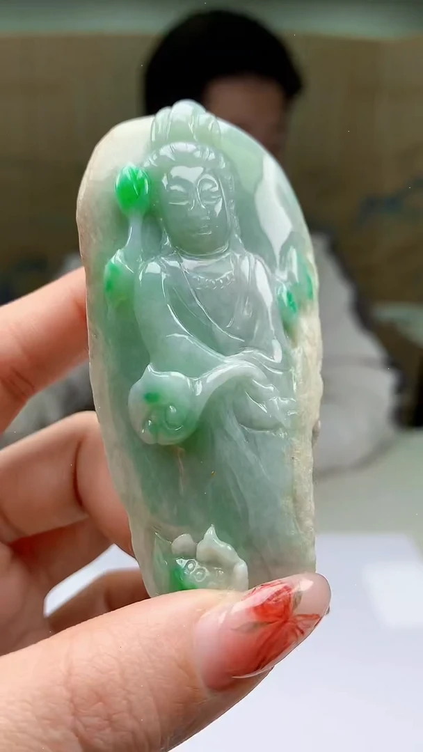 【闪购商品】定制翡翠未镶嵌4917ty-毛货挂件23