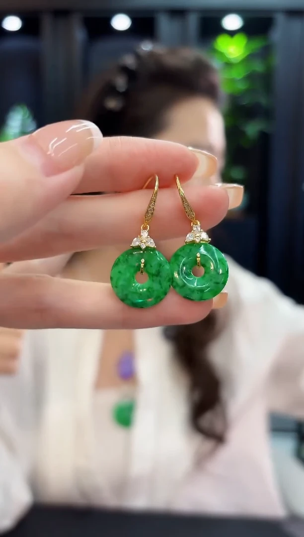 未镶嵌翡翠耳饰缅料A货/多样性发货/一件