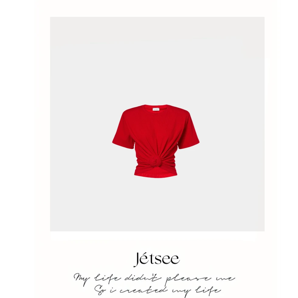 【邱邱分享】扭花红T