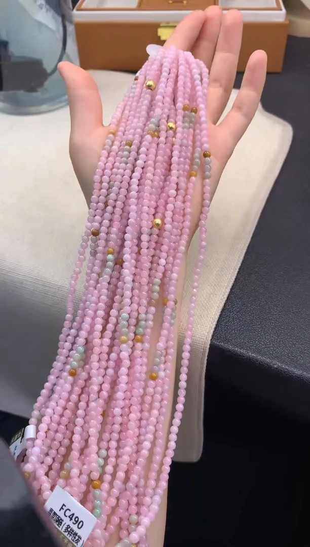 翡翠未镶嵌颈饰FC490 翡翠项链 多样性发其一