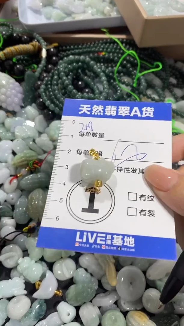 颈饰未镶嵌翡翠天然翡翠A货批量多样性发一件