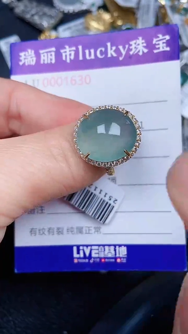 颈饰银S925镶嵌翡翠1630