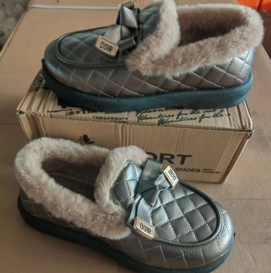 C-15 女士时尚百搭休闲棉鞋 LS