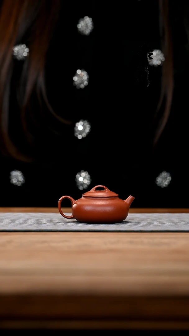 茶壶紫砂木*小煤窑朱泥小壶