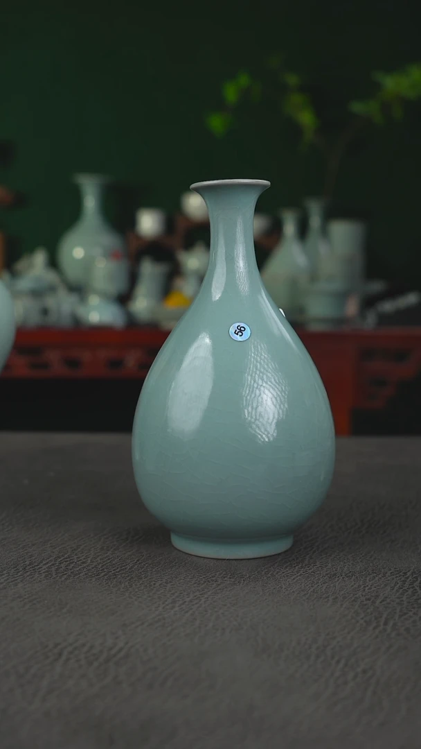 56号纯手工玉壶春瓶大瑕福利~帆