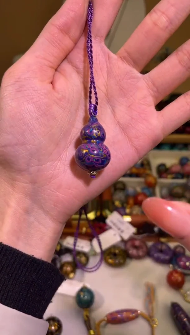 榕城大漆非遗大漆变彩紫葫芦