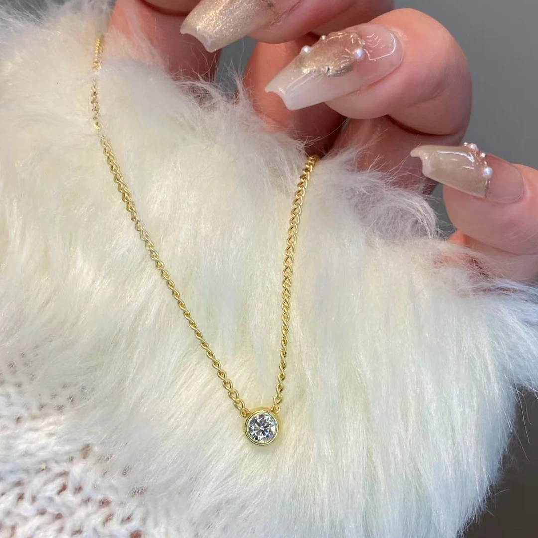 【小晗专属】30泡泡古巴钻石项链时尚轻奢百搭简约 多样性发一金色