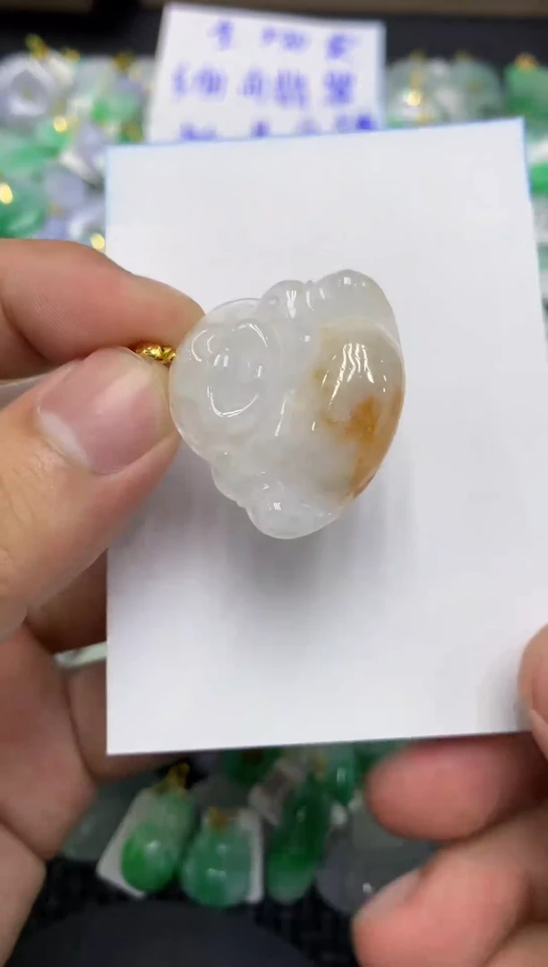颈饰未镶嵌翡翠天然缅甸翡翠A货