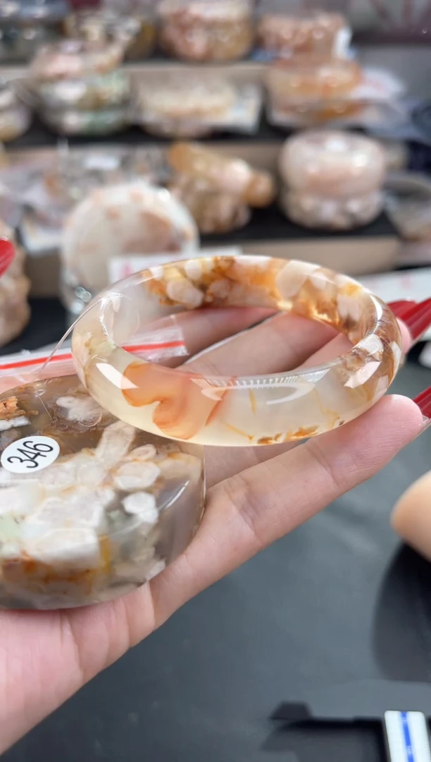 未镶嵌手镯石英质玉53（赠品镯心 天然不保证完美）