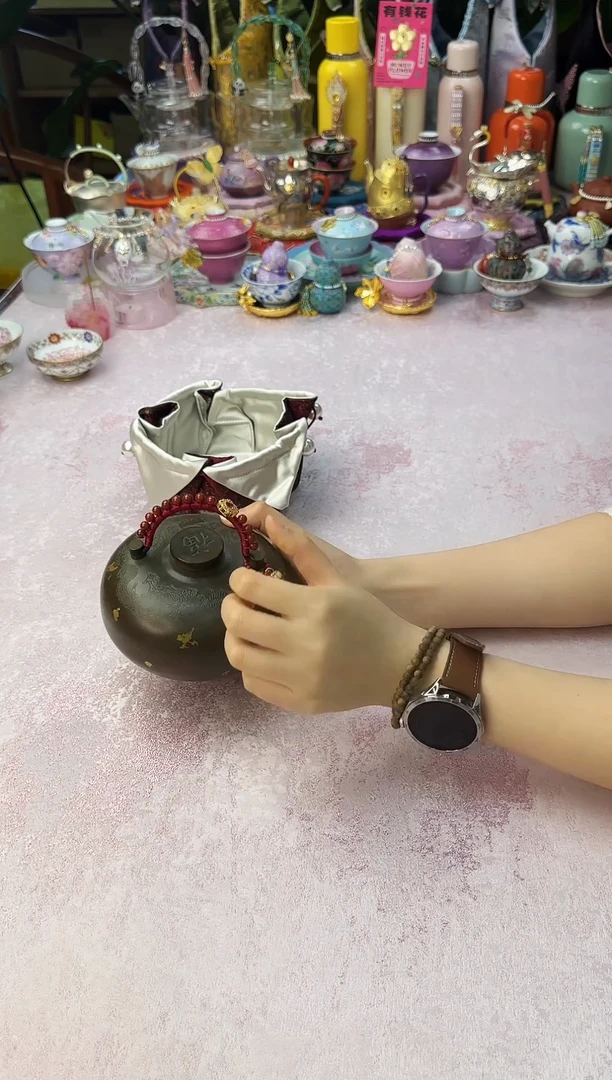 115 红色编织汤婆子