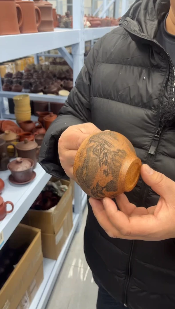 【闪购商品】紫砂茶杯千里江山主人杯