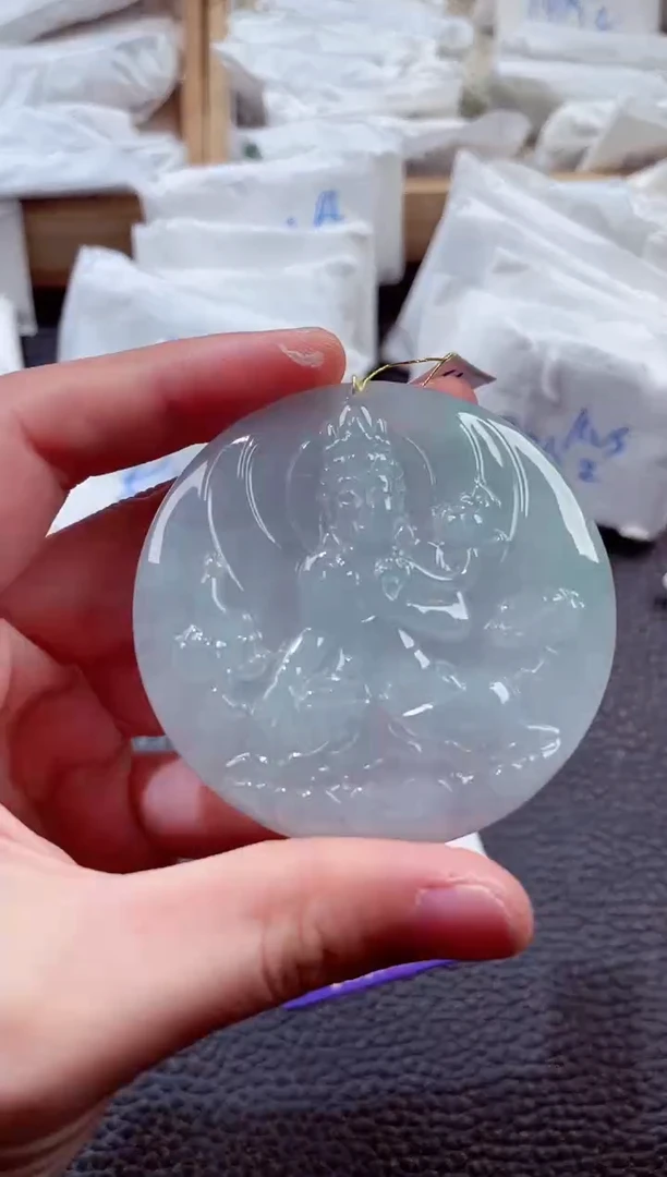 翡翠未镶嵌颈饰00005391观音