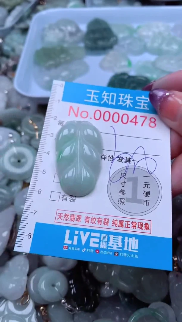 翡翠未镶嵌颈饰478