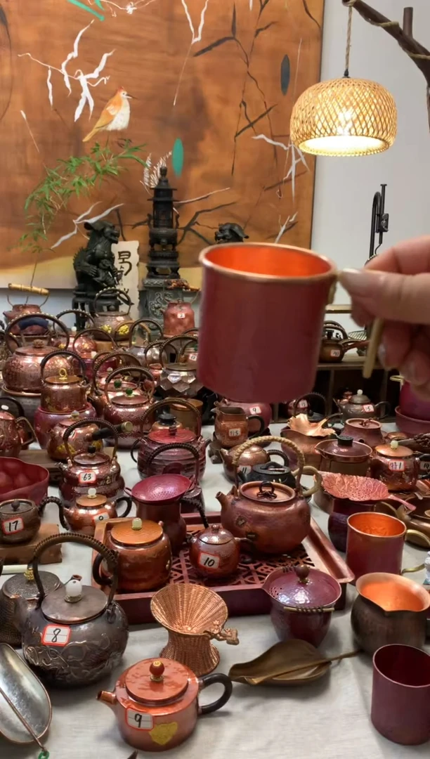 紫铜火烧红精品大号主人杯