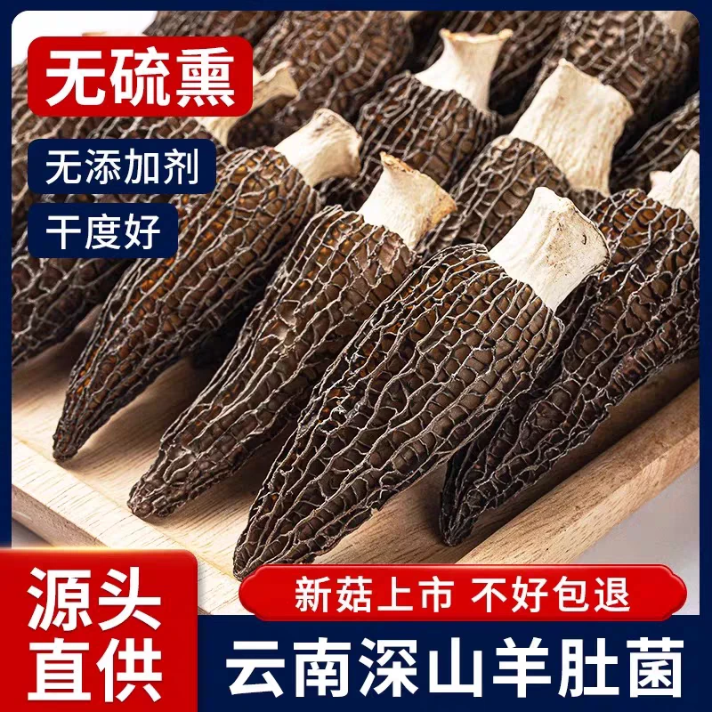 云南羊肚菌干货无熏无硫足干度煲汤食材滋补养生特产
