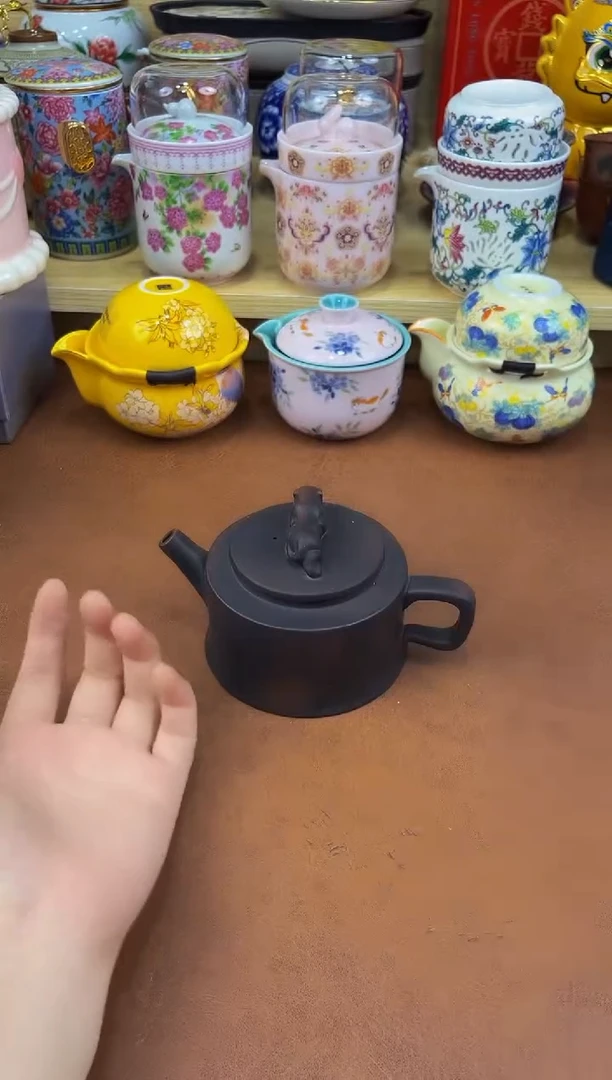 陶瓷茶具摆件旅行套组