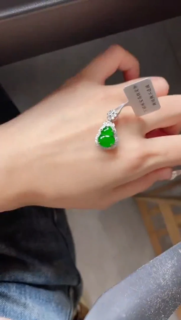 银S925镶嵌戒指翡翠51511