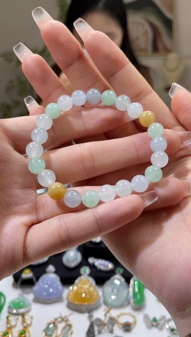 项圈未镶嵌翡翠珠串