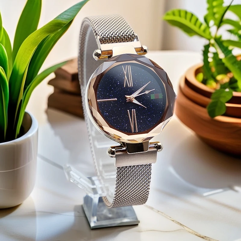 Swaymond/诗威蒙时尚气质轻奢满天星女士手表网红同款腕表防水表