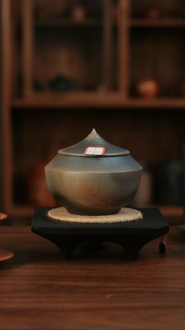 二生陶作精品纯柴烧子瞻罐02