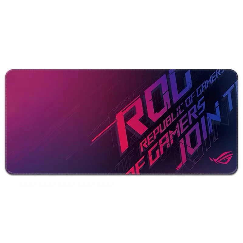 ROG大鼠标垫游戏动漫大号防滑办公加大加大锁边卡通电竞加七彩虹