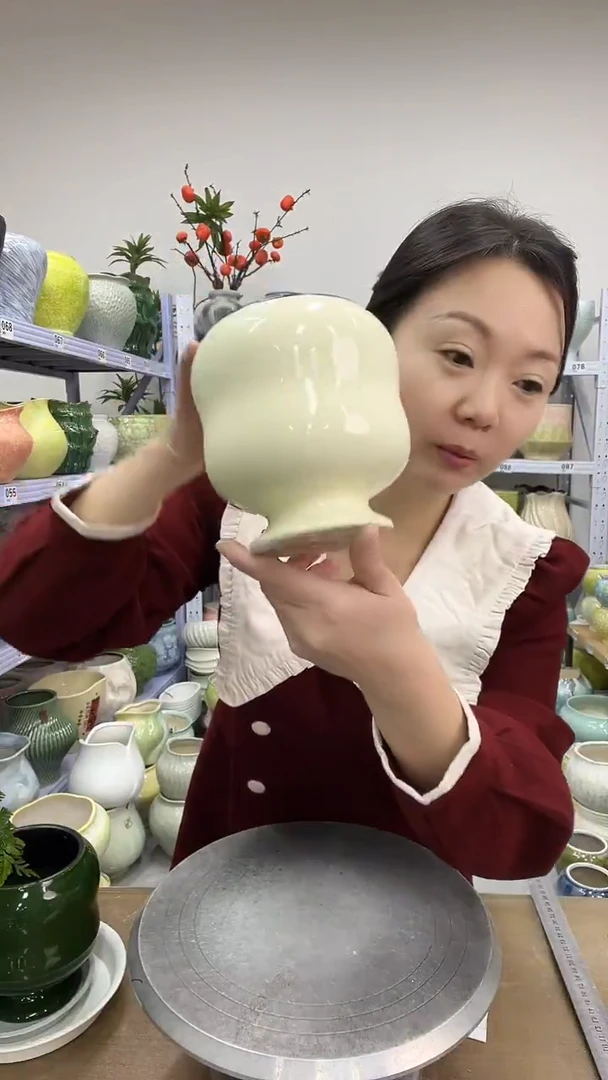 12.2陶瓷花盆直播链接高.   15   口9