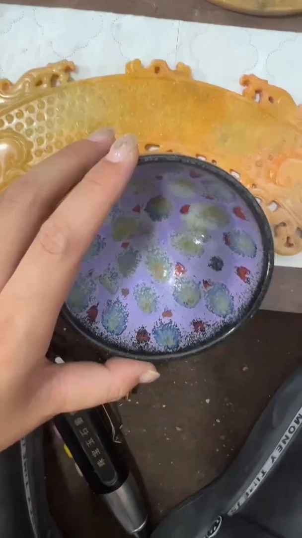 瓷片手工，手绘，瓷器