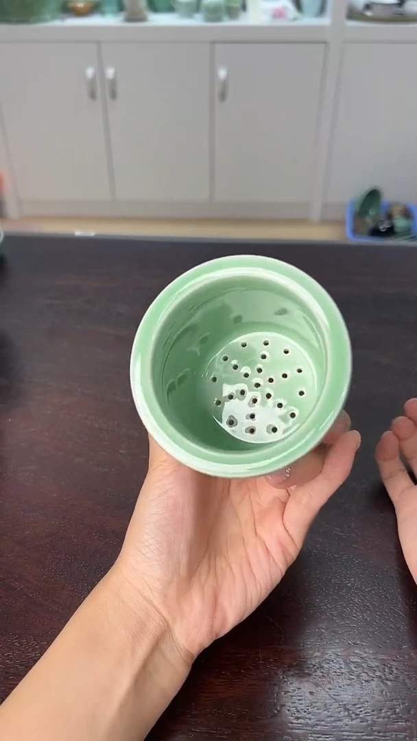 龙泉云间青瓷小米茶器